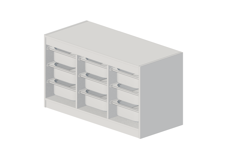 Bibliothèque 3D - Combinaison avec bacs - Ikea - Trofast -... Bibliothèque 3D - Combinaison avec bacs - Ikea - Trofast -...
