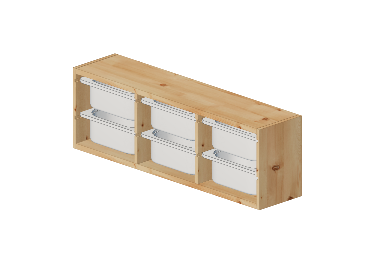 Estantes 3D - Composição c/ caixas organizadoras - Ikea -... Estantes 3D - Composição c/ caixas organizadoras - Ikea -...