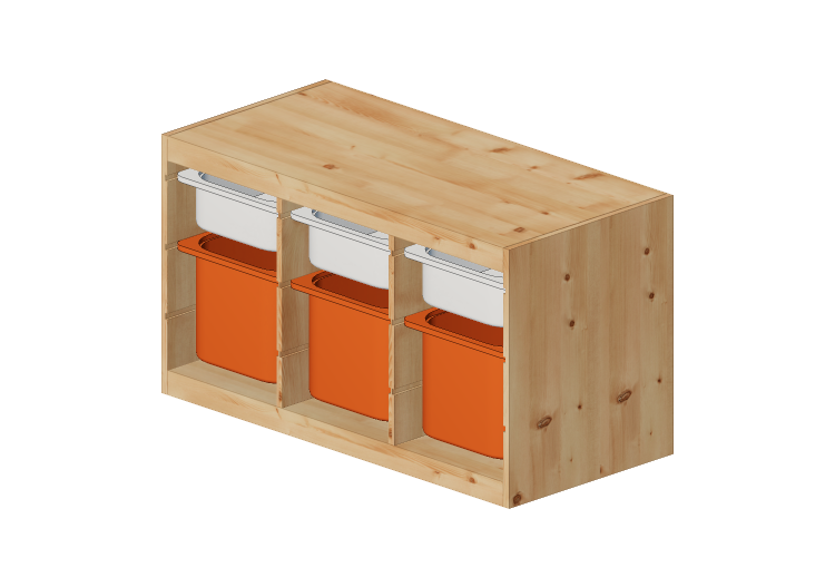 3D Bücherregal und Behälter - Aufbewahrungskombi mit Boxen... 3D Bücherregal und Behälter - Aufbewahrungskombi mit Boxen...