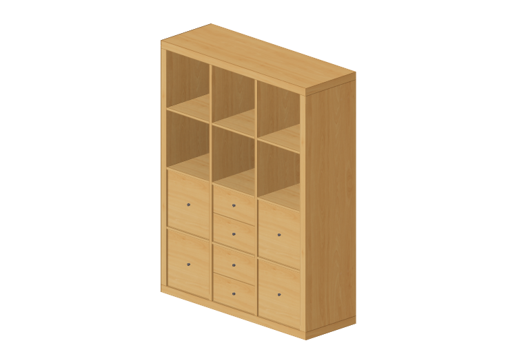 3D Bookshelves and Containers - Wooden shelf - Ikea -... 3D Bookshelves and Containers - Wooden shelf - Ikea -...