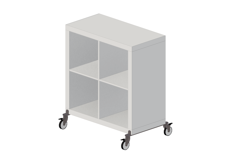 Librerías y Contenedores 3D - Estantería de madera lacada -... Librerías y Contenedores 3D - Estantería de madera lacada -...