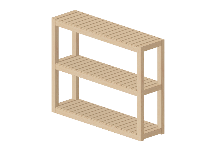 3D Bücherregal und Behälter - Regal aus Holz - Ikea -... 3D Bücherregal und Behälter - Regal aus Holz - Ikea -...