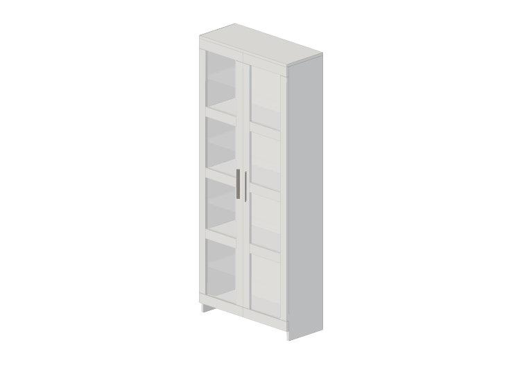 Librerie 3D - Vetrina in legno laccato - Ikea - Brimnes -... Librerie 3D - Vetrina in legno laccato - Ikea - Brimnes -...