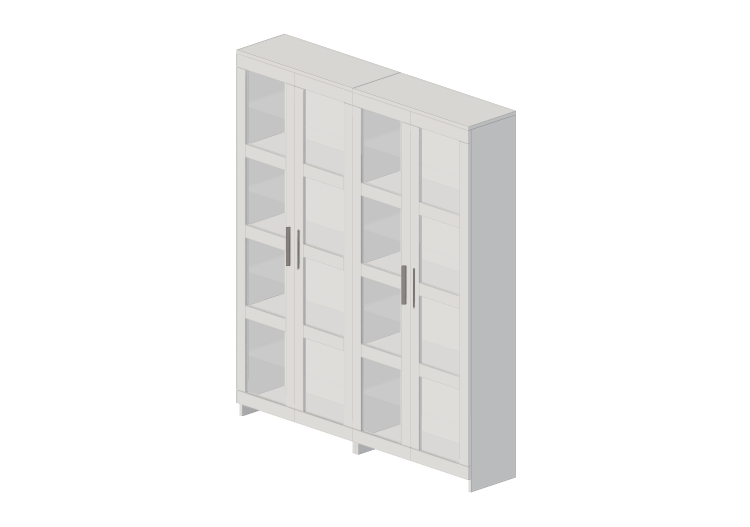 3D Bücherregal und Behälter - Vitrine aus lackiertem Holz -... 3D Bücherregal und Behälter - Vitrine aus lackiertem Holz -...
