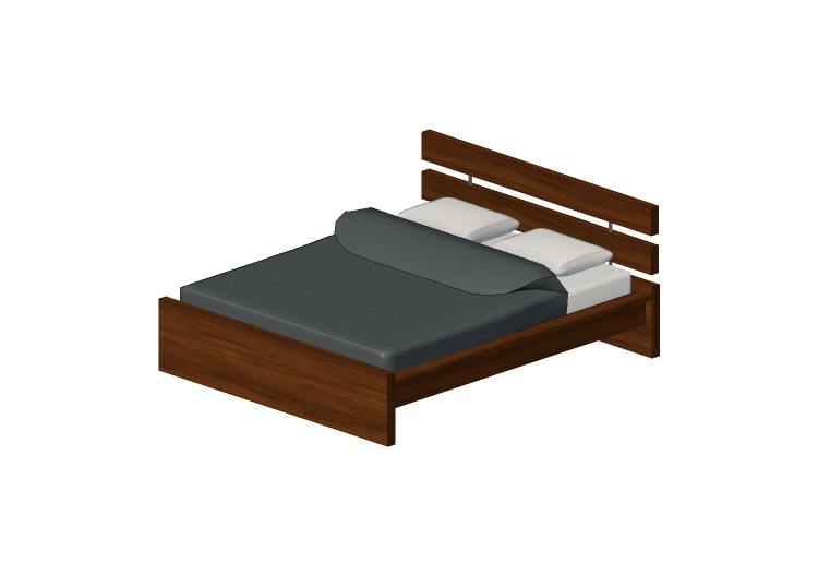 Beds and Side Cabinets 3D - Double bed - Ikea - Hopen -... Beds and Side Cabinets 3D - Double bed - Ikea - Hopen -...