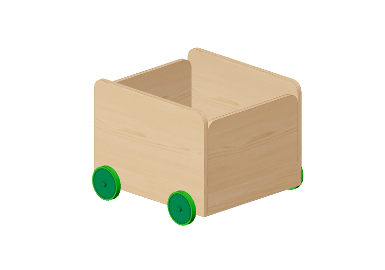 Armários 3D - Caixa organizadora de brinquedos de madeira -... Armários 3D - Caixa organizadora de brinquedos de madeira -...