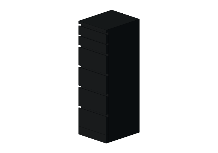 Armadi 3D - Cassettiera in legno laccato - Ikea - Malm -... Armadi 3D - Cassettiera in legno laccato - Ikea - Malm -...
