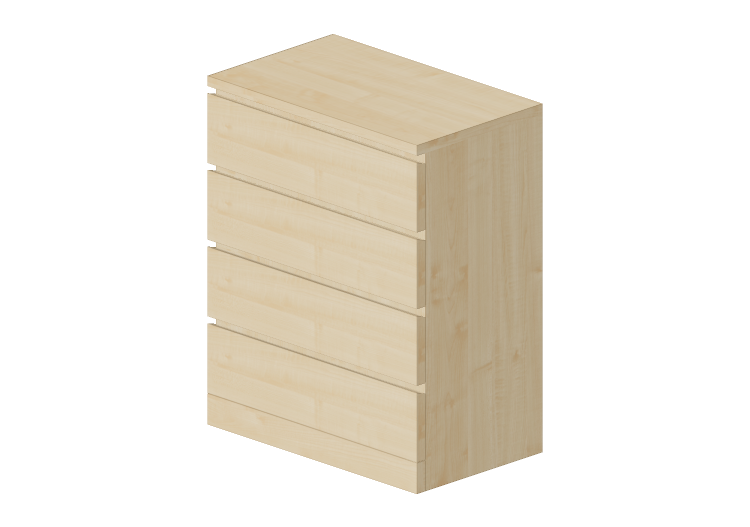 Armarios y Cómodas 3D - Cajonera de madera - Ikea - Malm -... Armarios y Cómodas 3D - Cajonera de madera - Ikea - Malm -...