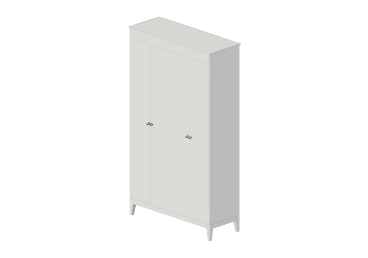 Armadi 3D - Armadio in legno laccato - Ikea - Idanӓs - IKEA Armadi 3D - Armadio in legno laccato - Ikea - Idanӓs - IKEA