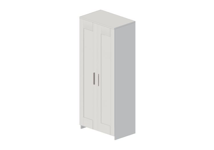 Armarios y Cómodas 3D - Armario de madera lacada - Ikea -... Armarios y Cómodas 3D - Armario de madera lacada - Ikea -...