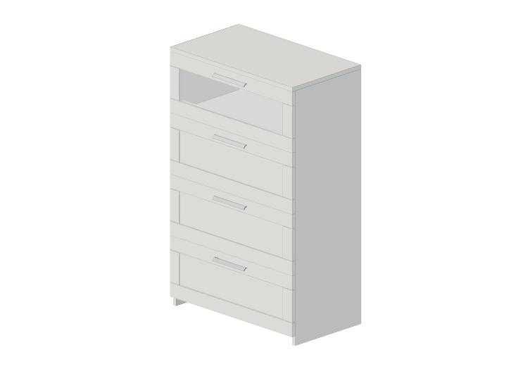 Armoires 3D - Commode en bois laqué - Ikea - Brimnes - IKEA Armoires 3D - Commode en bois laqué - Ikea - Brimnes - IKEA