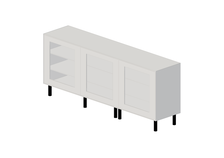 3D Furniture - lacquered wood cabinet - Ikea - Besta - IKEA 3D Furniture - lacquered wood cabinet - Ikea - Besta - IKEA