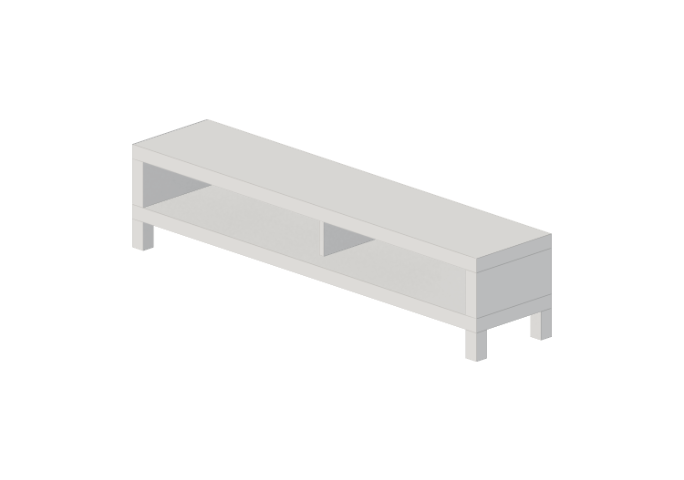Mobili 3D - Mobile TV in legno laccato - Ikea - Lack - IKEA Mobili 3D - Mobile TV in legno laccato - Ikea - Lack - IKEA