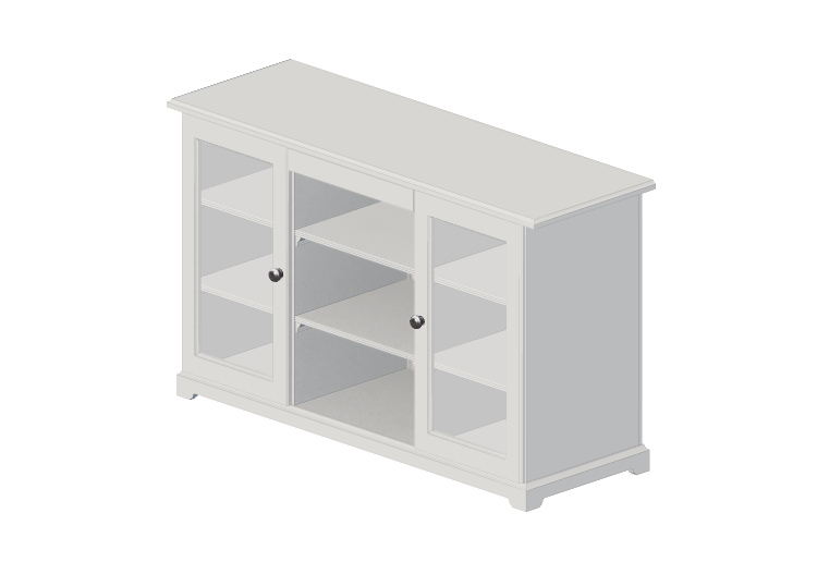 Mobili 3D - Credenza in legno laccato - Ikea - Liatorp -... Mobili 3D - Credenza in legno laccato - Ikea - Liatorp -...