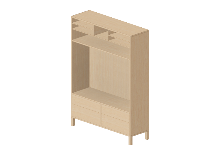 3D Furniture - Wooden TV cabinet - Ikea - Traby - IKEA 3D Furniture - Wooden TV cabinet - Ikea - Traby - IKEA