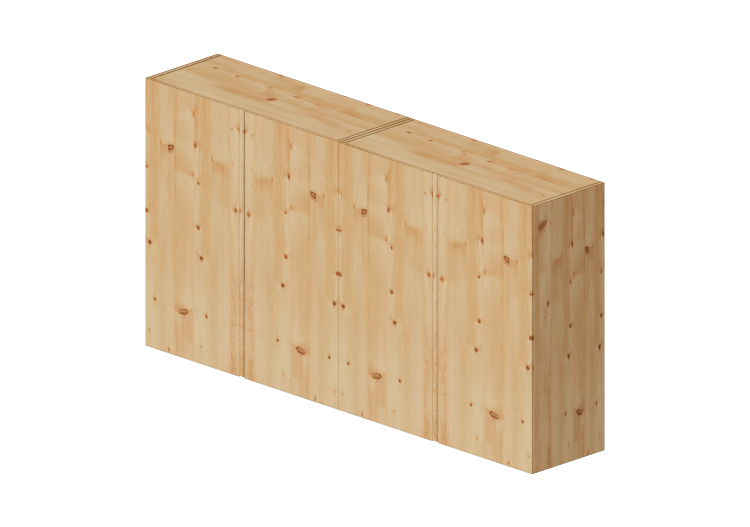 Meubles 3D - Meuble haut en bois - Ikea - Ivar - IKEA Meubles 3D - Meuble haut en bois - Ikea - Ivar - IKEA