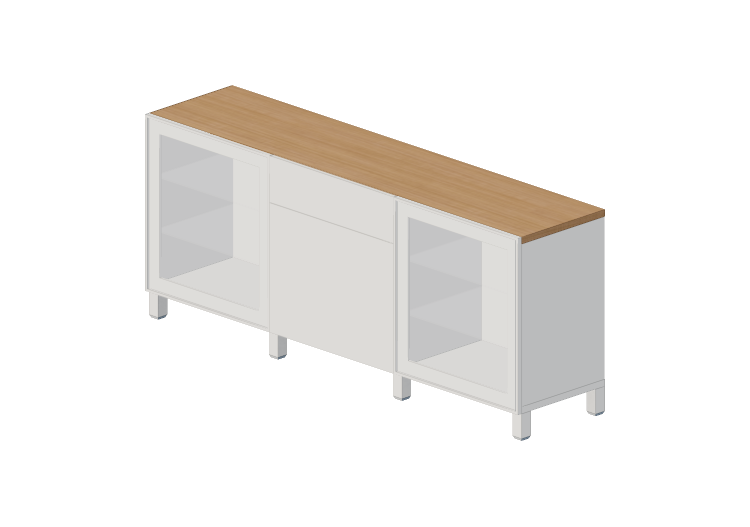 Muebles 3D - Mueble de madera lacada - Ikea - Besta - IKEA Muebles 3D - Mueble de madera lacada - Ikea - Besta - IKEA