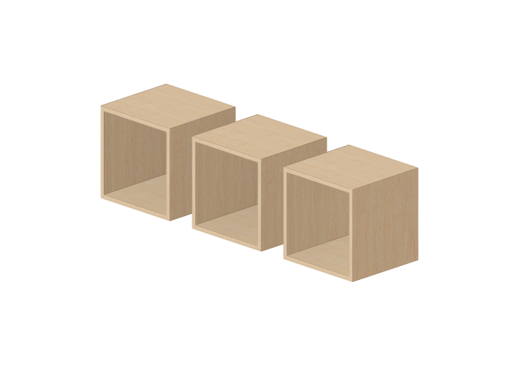 Accessoires 3D - Étagères en bois - Ikea - Traby - IKEA Accessoires 3D - Étagères en bois - Ikea - Traby - IKEA