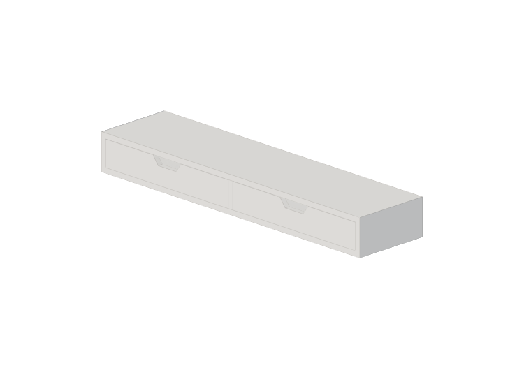 Accessori 3D - Mensola in legno laccato - Ikea - Alex -... Accessori 3D - Mensola in legno laccato - Ikea - Alex -...