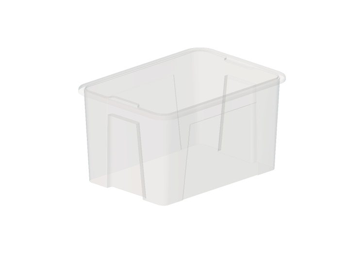 Accessoires 3D - Boîte en plastique - Ikea - Samla - IKEA Accessoires 3D - Boîte en plastique - Ikea - Samla - IKEA