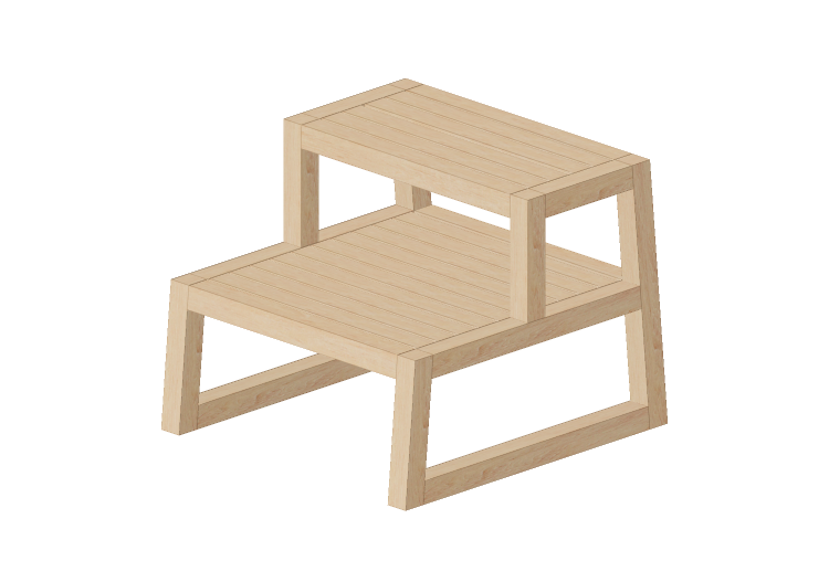 3D Accessories - Wooden stool - Ikea - Molger - IKEA 3D Accessories - Wooden stool - Ikea - Molger - IKEA