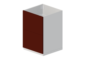 3D Bases - Mueble base de madera lacada para fregadero - Ikea - Metod