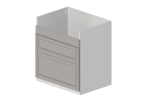 Basi 3D - Mobile base per lavello in legno laccato - Ikea - Metod - Bodbyn