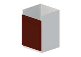 3D Bases - Armario bajo de madera lacada para fregadero - Ikea - Metod