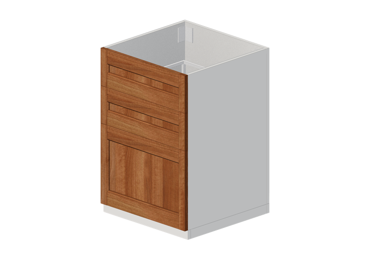 3D Bases - Armario bajo de madera lacada para fregadero -... 3D Bases - Armario bajo de madera lacada para fregadero -...