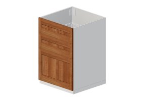 3D Bases - Lacquered wood sink base cabinet - Ikea - Method