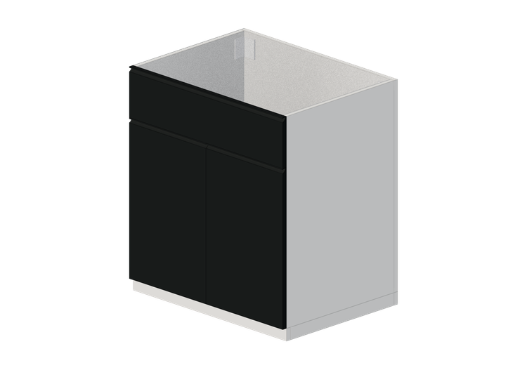 3D Bases - Armario bajo de madera lacada para fregadero -... 3D Bases - Armario bajo de madera lacada para fregadero -...