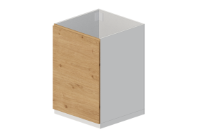 Armoires inf&eacute;rieures 3D - &Eacute;l&eacute;ment bas pour &eacute;vier en bois laqu&eacute; - Ikea - Metod - Voxtorp