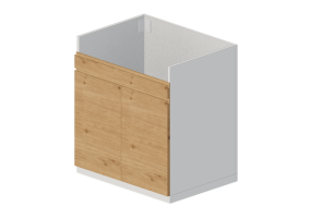 3D Unterschränke - Unterschrank für Spüle aus Holz lackiert - Ikea - Metod - Voxtorp
