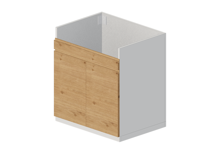 3D Unterschränke - Unterschrank für Spüle aus Holz lackiert... 3D Unterschränke - Unterschrank für Spüle aus Holz lackiert...
