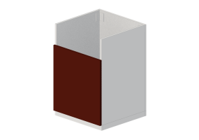 Basi 3D - Mobile base per lavello in legno laccato - Ikea - Metod 