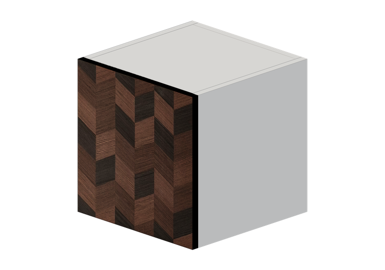 3D Hanging cabinets - Horizontal wall cabinet in lacquered... 3D Hanging cabinets - Horizontal wall cabinet in lacquered...