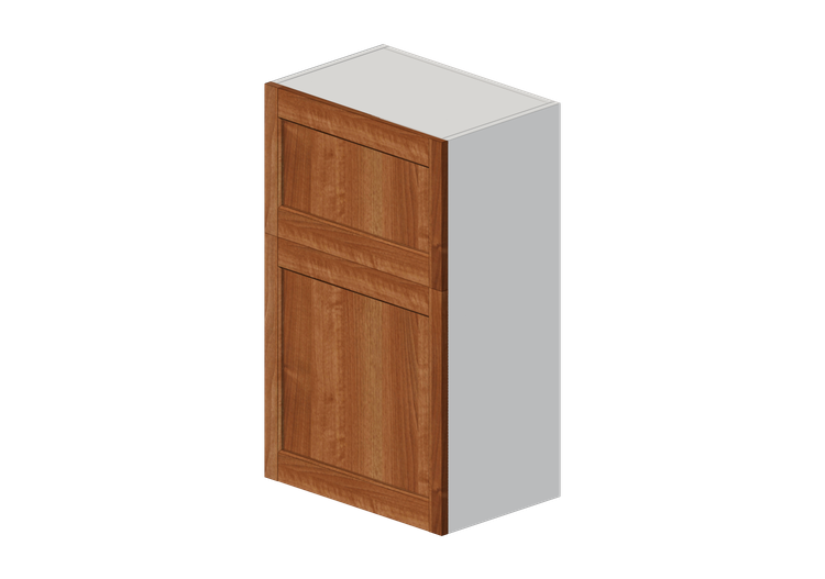 Armoires supérieures 3D - Élément mural en bois laqué -... Armoires supérieures 3D - Élément mural en bois laqué -...
