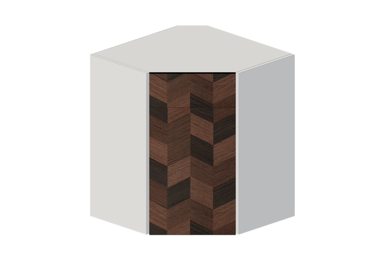 Pensili 3D - Pensile angolare in legno laccato - Ikea -... Pensili 3D - Pensile angolare in legno laccato - Ikea -...