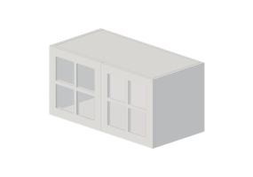 Colgantes 3D - Armario de pared de madera lacada - Ikea - Metod - Stensund