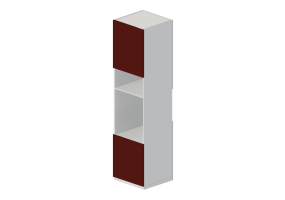 3D Säulen - Hochschrank aus Holz lackiert - Ikea - Metod
