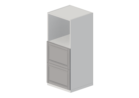 Columnas 3D - Armario columna con electrodomésticos empotrados - Ikea - Metod - Maximera - Bodbyn