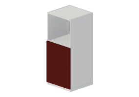 Colonnes 3D - Armoire avec espace &eacute;lectrom&eacute;nagers - Ikea - Metod - Maximera