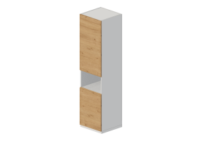 3D Columns - Column cabinet with recessed appliances - Ikea - Method - Voxtorp