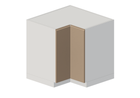 Mobili 3D - Mobile angolare in legno laccato - Ikea - Metod - Upplöv