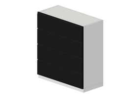 Móveis 3D - Móvel de madeira envernizada - Ikea - Metod - Maximera - Upplöv