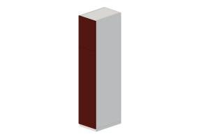 Muebles 3D - Armario de madera lacada - Ikea - Metod