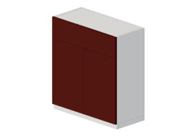 3D Möbel - Schrank aus Holz lackiert - Ikea - Metod
