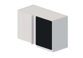 M&oacute;veis 3D - M&oacute;vel de canto de madeira envernizada - Ikea - Metod - Uppl&ouml;v