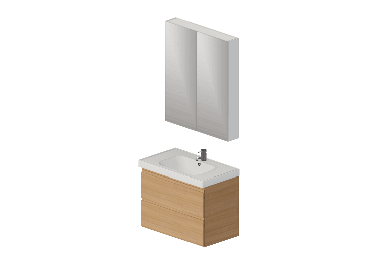 Meubles 3D - Combinaison pour salle de bain - Ikea -... Meubles 3D - Combinaison pour salle de bain - Ikea -...