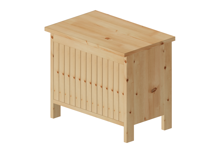 Mobili 3D - Panca con vano contenitore in legno - Ikea -... Mobili 3D - Panca con vano contenitore in legno - Ikea -...